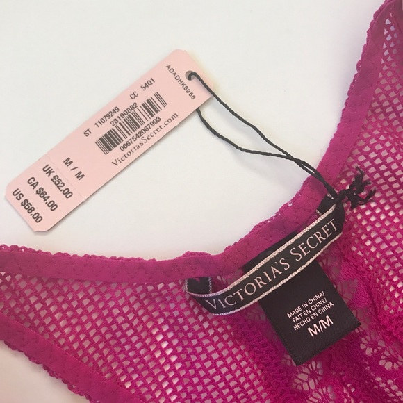 Victoria's Secret beautiful fuchsia teddy bodysuit - Picture 5 of 8